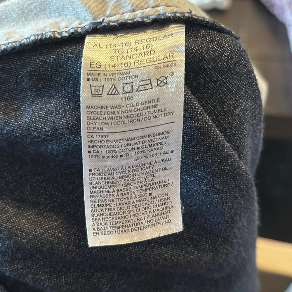 Old Navy linen chambray joggers size XL (14/16) could fit woman’s XS